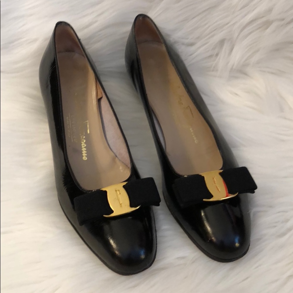 Ferragamo black shoes